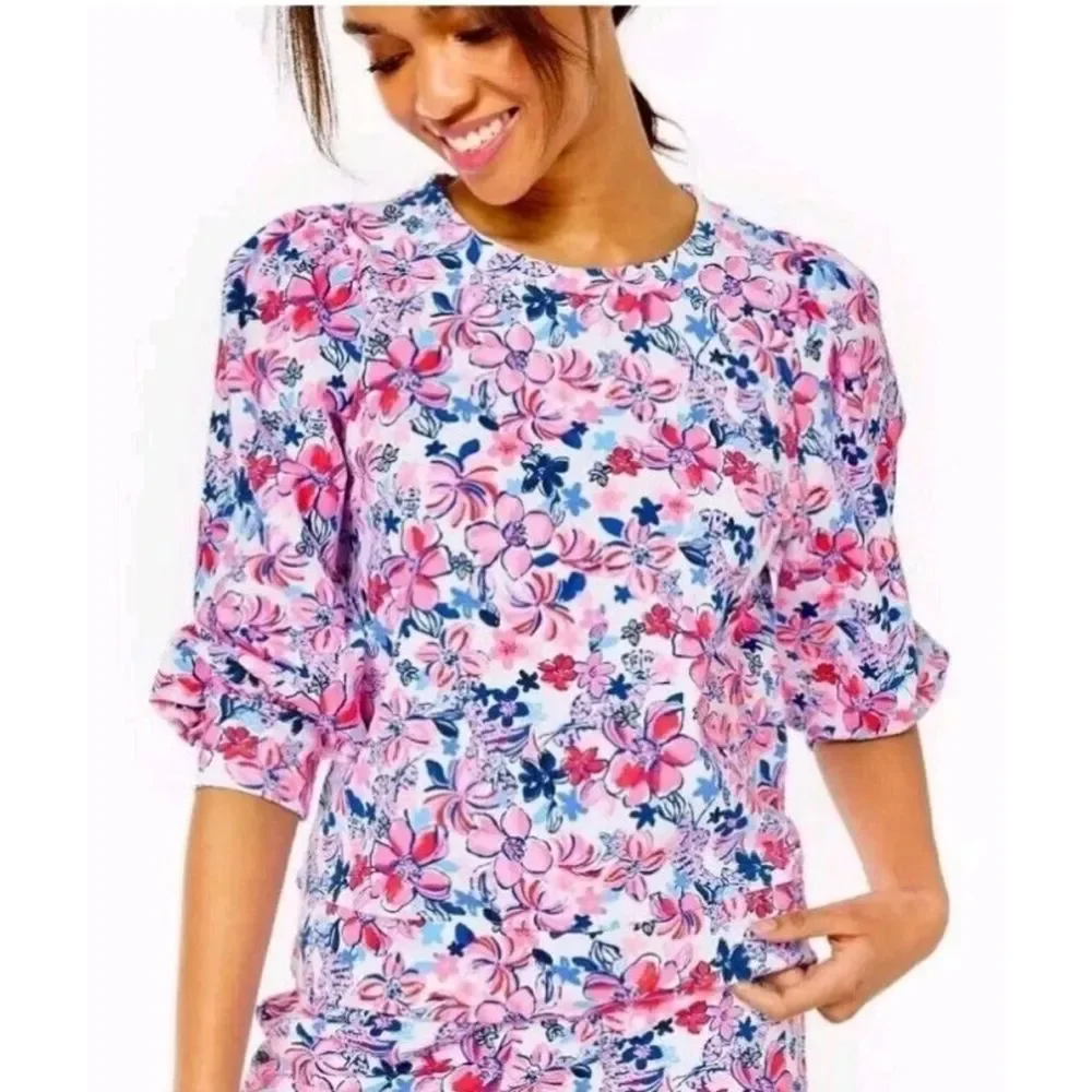 Lilly Pulitzer Women's Corden Sweatshirt sz Small in Party Like A Lobster